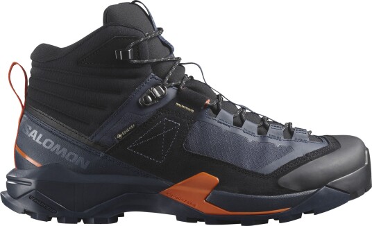 Salomon Men's X Ultra Alpine Mid GORE-TEX Blue Nights/Black/Red Orange Blue Nights / Black / Red Orange 44 2/3