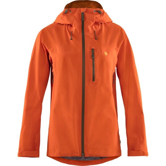 Fjellreven Women's Bergtagen Lite Eco-shell Jacket Hokkaido Orange M