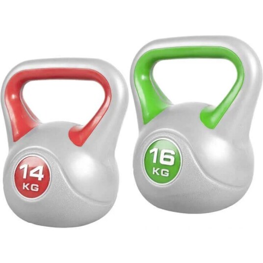 Gorilla Sports Kettlebell Fitnesspaket - 14kg 16kg