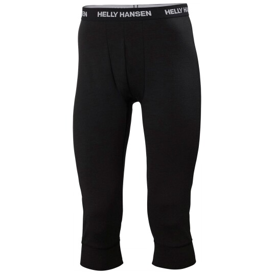 Helly Hansen Herre Lifa Merino Mellomvekt 3/4 Bukser Svart M OransjeM