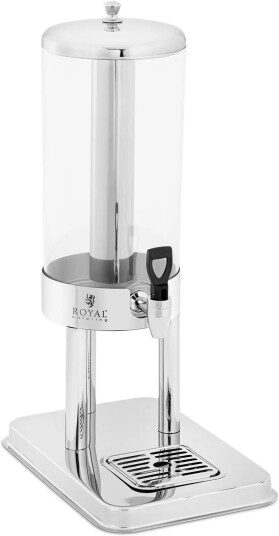 Juicedispenser - 5.5 L - med kjølesystem - rustfritt stål / plast - Royal Catering RCJD-01