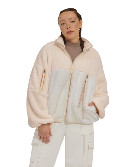 Ugg Marlene Sherpa Jacket II W Cream (Storlek S)