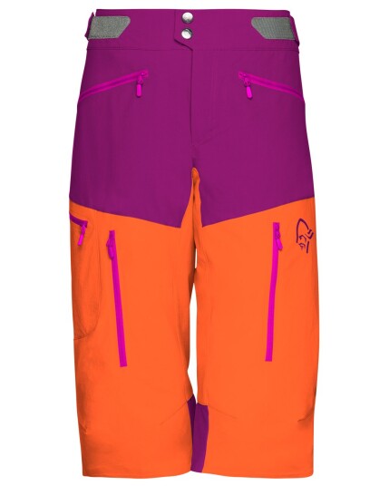 Norrøna Fjørå Flex1 Shorts W Royal Lush/Scarlet Ibis (Storlek XS)