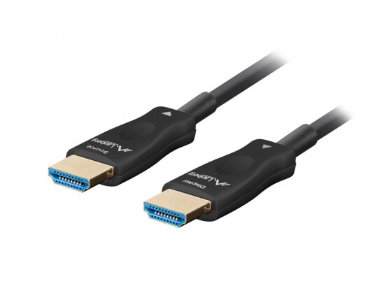 Lanberg Hdmi 2.1 Kabel Optical Svart 8k - 48gbps - 100m