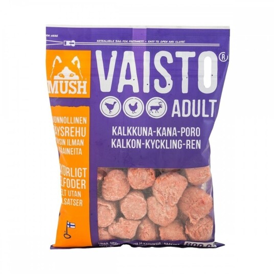 Mush Vaisto Kalkun, kylling og rein, 800 g