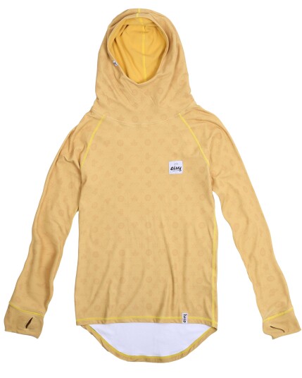 Eivy Icecold Hood Top W MonograMustard (Storlek XS)