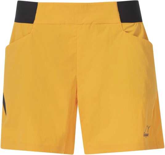 Bergans Of Norway Y Lightline Vapor Shorts Women Mango Yellow/Dark Shadow Grey 40