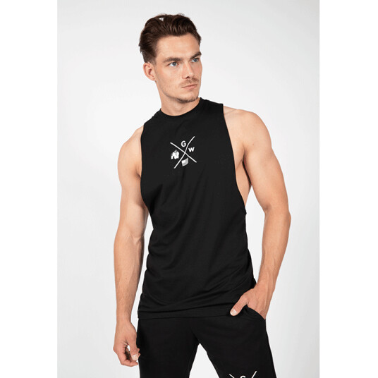 Cisco Drop Armhole Tank Top, Black/White Svart/Vit Small