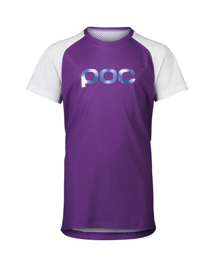 POC Essential MTB Tee JR Sapphire Purple/Hydrogen White (Storlek 140)