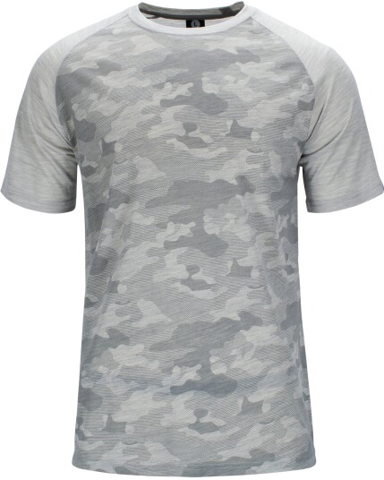 Bula Camo Merino Wool Tee M Grey Melange (Storlek M)