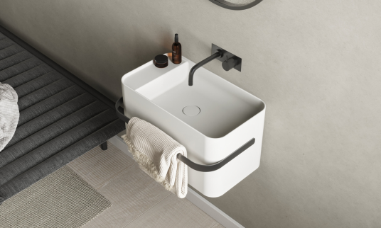 Copenhagen Bath Yuno Rail 55 servant 550x310 mm, Hvit Matt