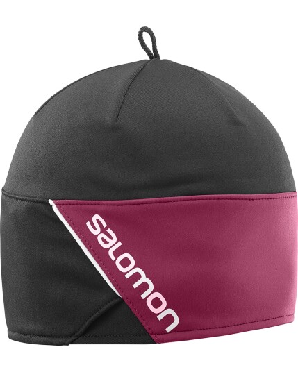 Salomon RS Beanie Black/Beet Red