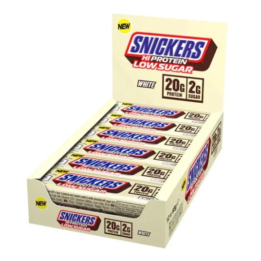 MARS WRIGLEY Snickers LOW SUGAR Proteinbar 12x57g, White