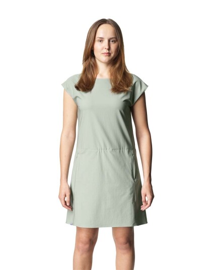 Houdini Dawn Dress W Frost Green (Storlek S)