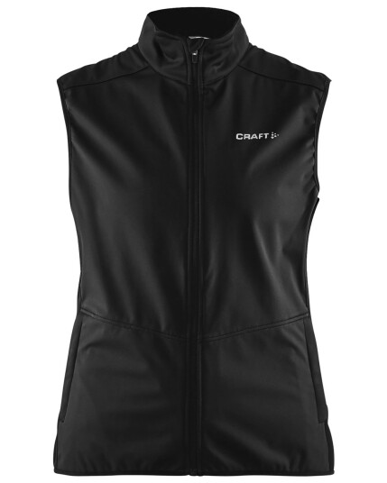 Craft Warm Vest W Black/Platinum (Storlek XS)