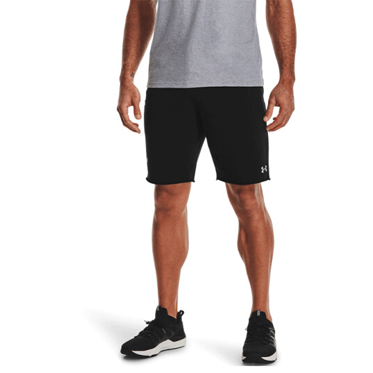 UA Project Rock Terry Shorts, Black Svart Large