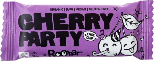 Roo bar Bar Kirsebær Øko - Roobar - 30 g