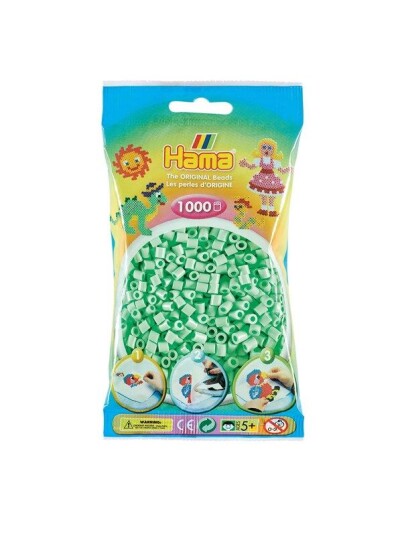 Hama Iron on Beads Pastel Mint 98 1000pcs.