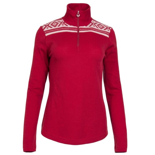 Dale Of Norway Cortina Basic Feminine Sweater Raspberry/off White S