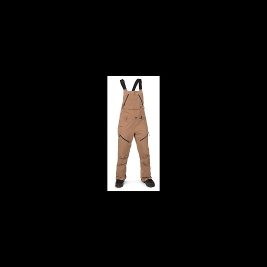 Volcom Elm Stretch Gore Bib Overall Coffee - M