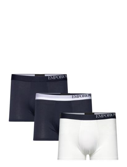 Giorgio Armani 3Pack Trunk Navy Emporio Armani MARINE/BIANCO/MARINE S , M , L , XL