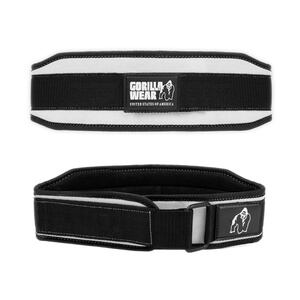 4 Inch Womens Lifting Belt, black/white, medium