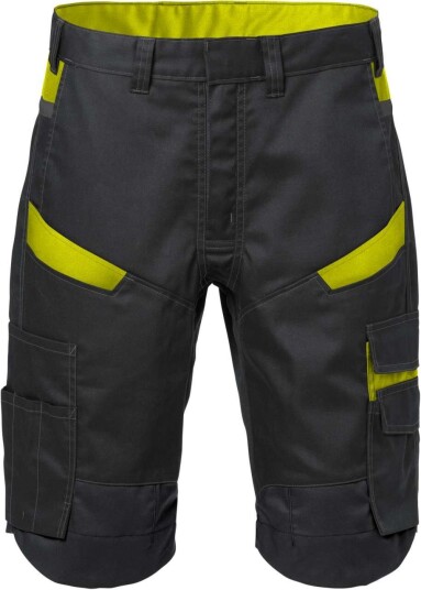 Fristads Shorts 2562 Stfp Svart/hivis Gul C44