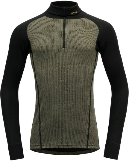 Devold Duo Active Merino 205 Zip Neck Herre Lichen/Caviar XL