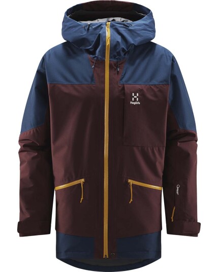 Haglöfs Lumi Insulated Jacket M Burgundy Brown/Tarn Blue (Storlek S)