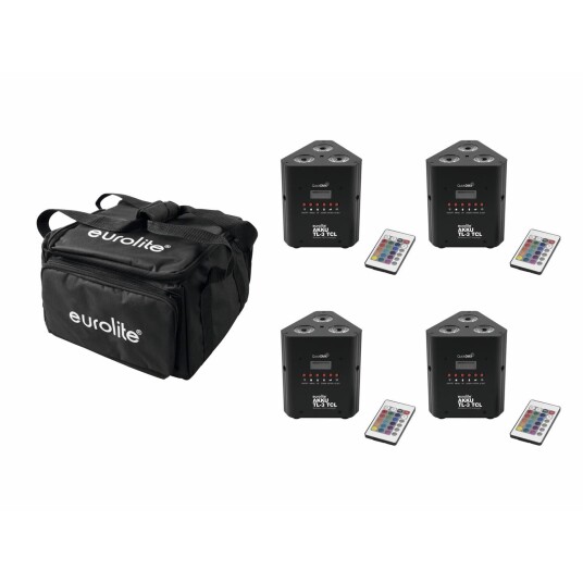 EuroLite Set 4x Akku Tl 3 Quickdmx & Soft Bag