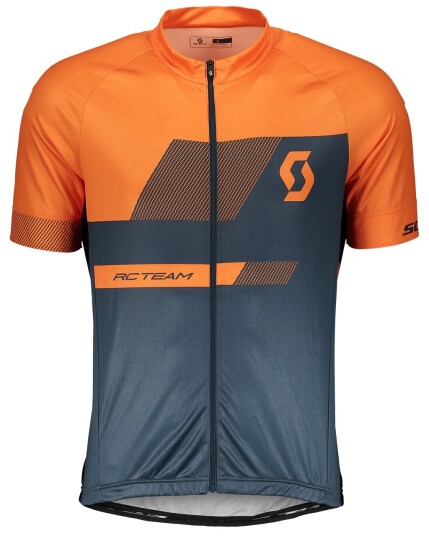 Scott RC Team 10 S/SL Shirt Nightfall Blue/Mandarin Orange (Storlek M)