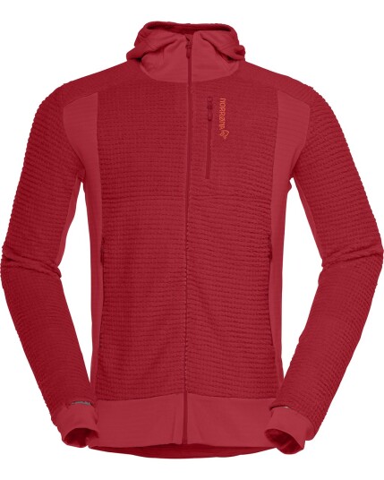 Norrøna Lofoten Alpha Raw Zip Hoodie M Jester Red (Storlek M)