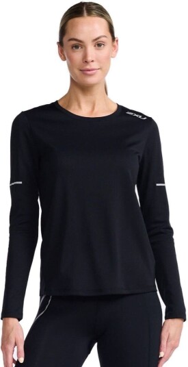 2xu W's Aero L/s Black/silver Reflective L