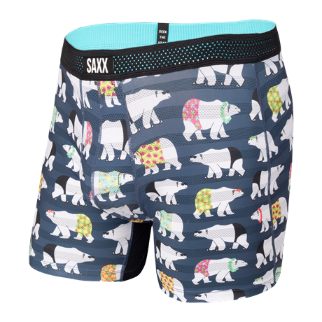 SAXX Hot Shot Boxer Navy Polarbear L