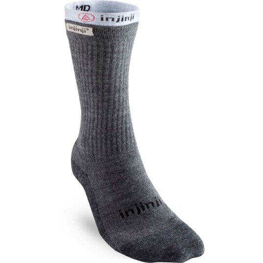 Injinji Men's Liner + Hiker Crew 44.5-47.5, Charcoal