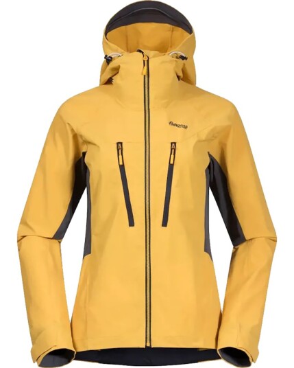 Bergans Cecilie Montain Softshell Jacket W Light Golden Yellow/Solid Dark Grey (Storlek XS)