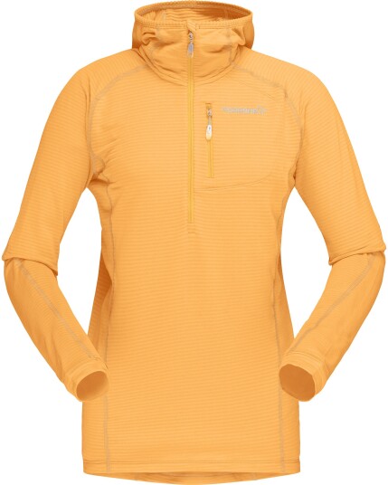 Norrøna Bitihorn Warm1 Stretch Hoodie W Orange Crush (Storlek M)