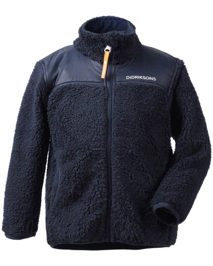 Didriksons Geite Kids Pile Jacket Navy (Storlek 140)