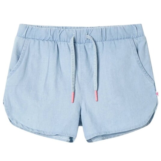  Barneshorts myk denimblå 116