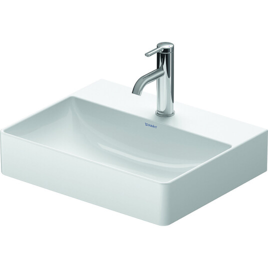 Duravit DuraSquare Møbelservant 500x400 mm, u/bl.hull, u/o.l, Hvit m/WG