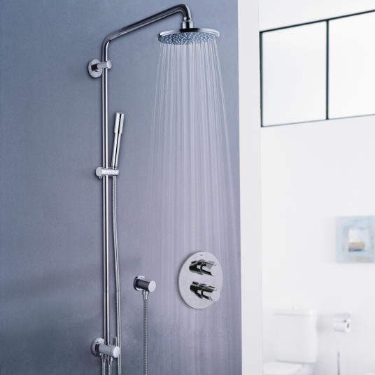 Grohe Rainshower 210 dusjsystem Ø210 mm, uten blander, Krom