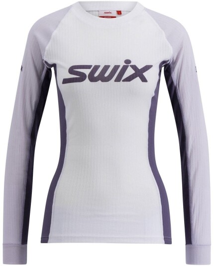 Swix Racex Classic Long Sleeve Dame Bright White/Dusty Purple S