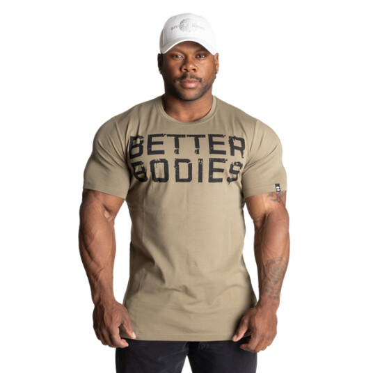 BETTER BODIES MEN Better Bodies Basic Tapered Tee, grønn/sort t-skjorte