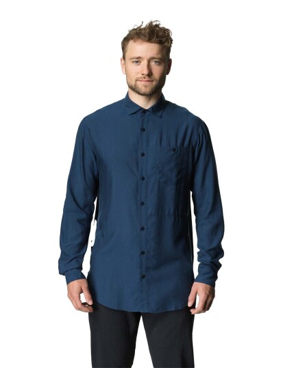 Houdini Tree Longsleeve Shirt M Big Blue Light (Storlek XS)