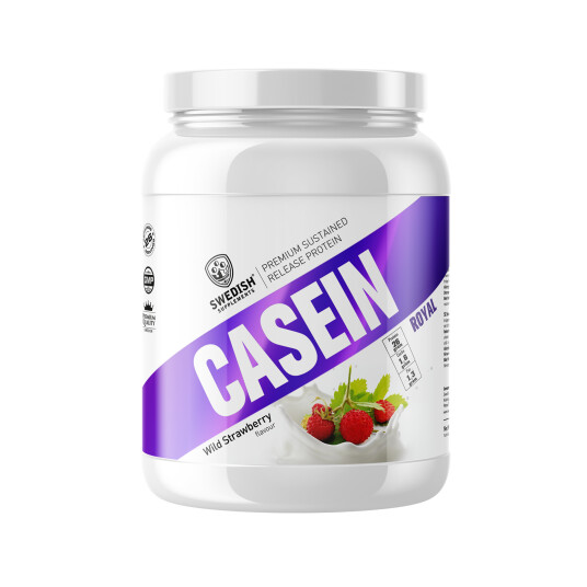 Swedish Supplements Slow Casein 900 g, kaseinprotein 900g STRAWBERRY