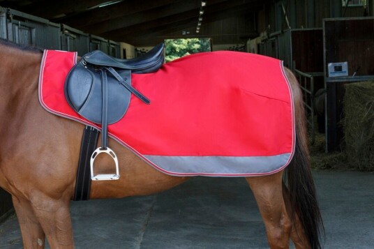 EQUITHEME 'Tyrex 1200 D' Ridedekken Foret Med Polar Fleece Blå/Svart (165)