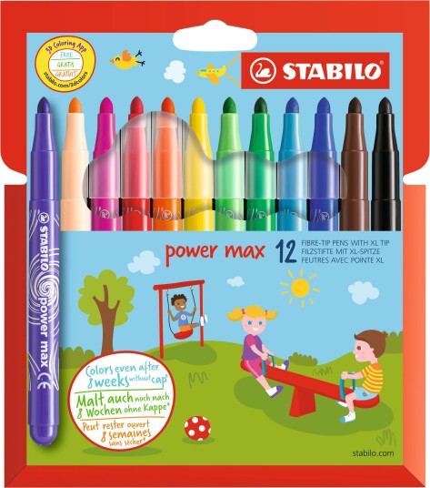 Stabilo Power Max Pens 12 pcs 208593