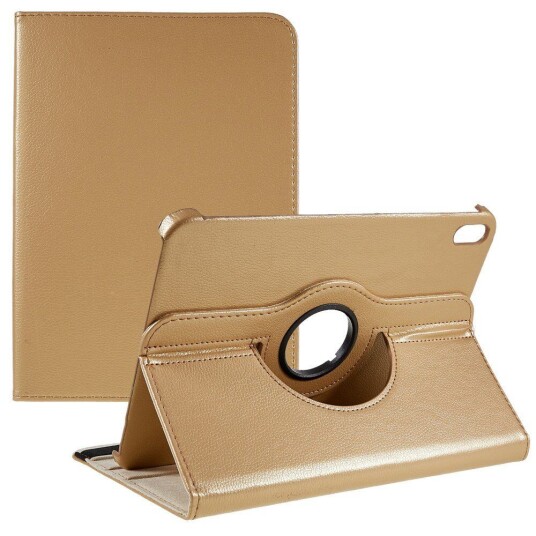 INCOVER iPad 10.9" (2022) Klassisk Skinn Deksel m. 360⁰ Stativfunksjon - Khaki