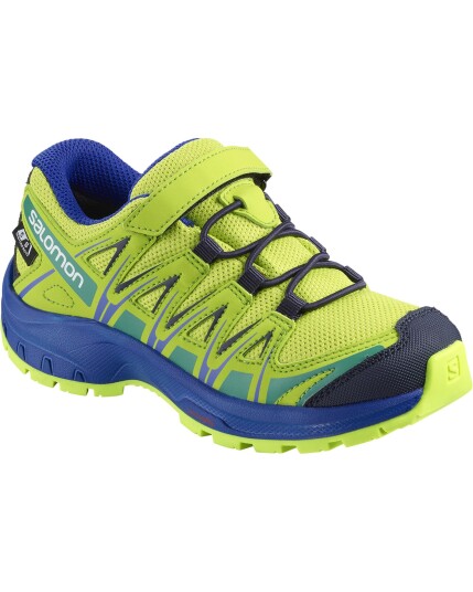 Salomon XA Pro 3D CSWP Kids Acid Lime/Surf The Web/Tropical Green (Storlek 30)