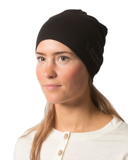 Northern Playground Beanie Wool Unisex Black S/M